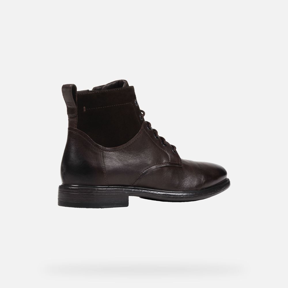 Botas Geox Homem Marrom Escuro - Terence - PMRIO7819